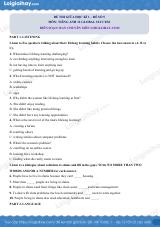 Đề thi giữa kì 1 Tiếng Anh 12 Global Success - Đề số 5